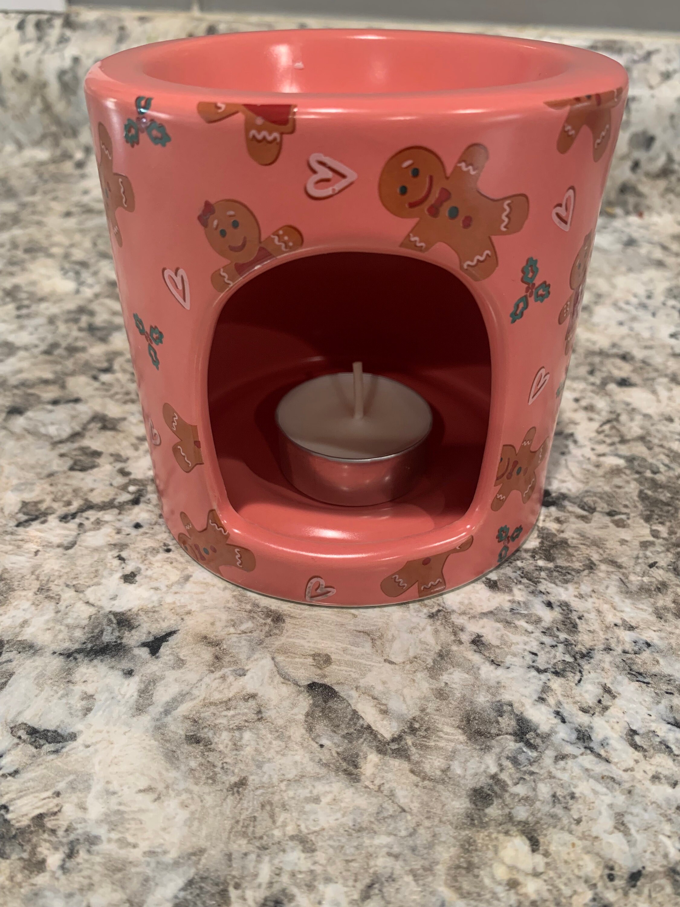 Ceramic Candle Warmer With Tealight Candles // Gingerbread Wax Warmers