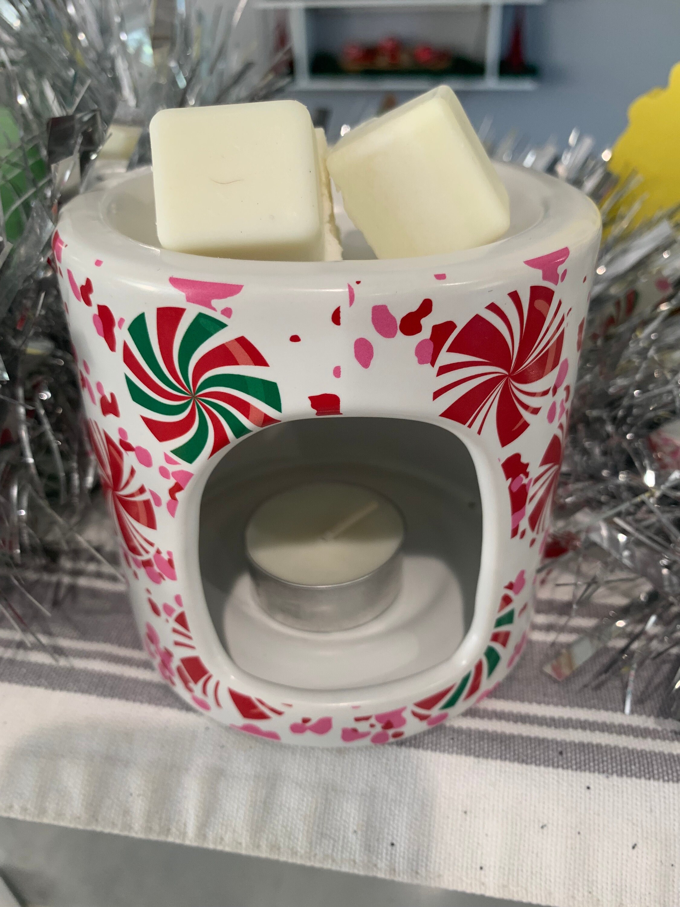 Ceramic Candle Warmer With Tealight Candles // Gingerbread Wax Warmers ...