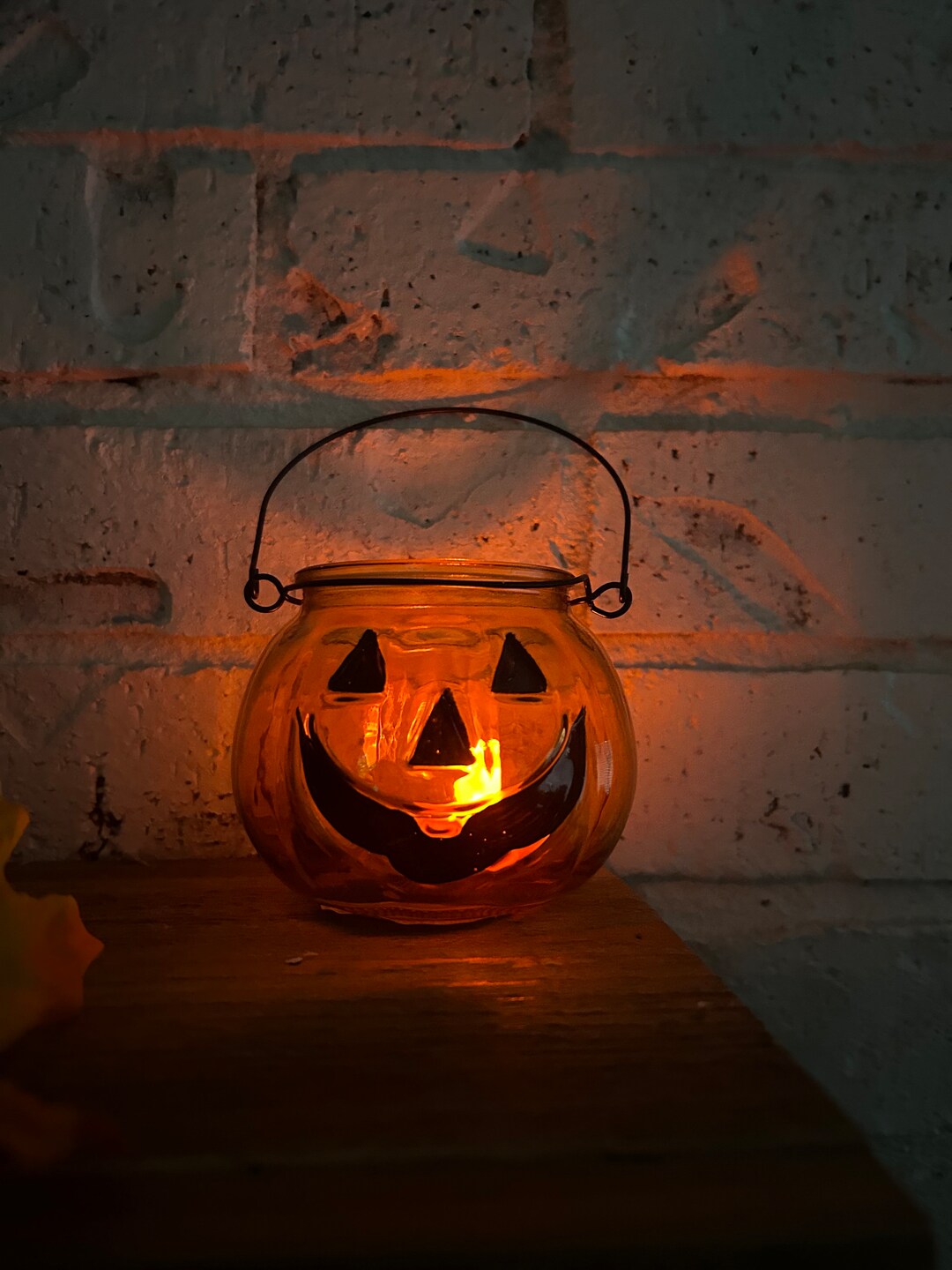 Jack O' Lantern Tealight Candle Holder// Halloween Decor// Fall Decor