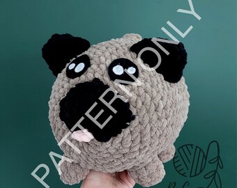 Chubby Pug Dog Crochet Pattern