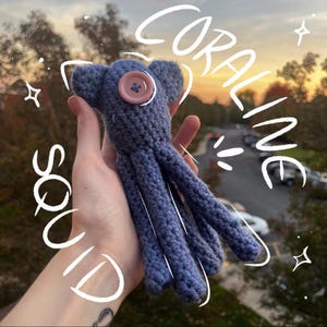 Blue Squid Plush | Handmade Crochet