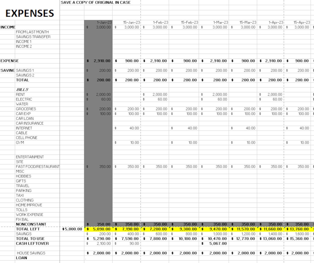 Home Expense Tracker Printable Track Your Expenses Etsy