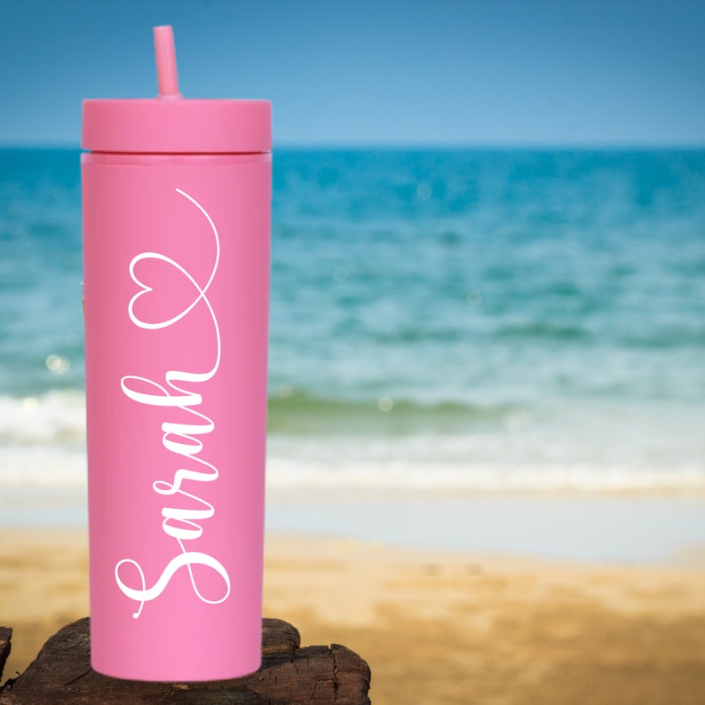 Bachelorette Party Tumblers / Bridesmaid Skinny Tumbler / Personalized