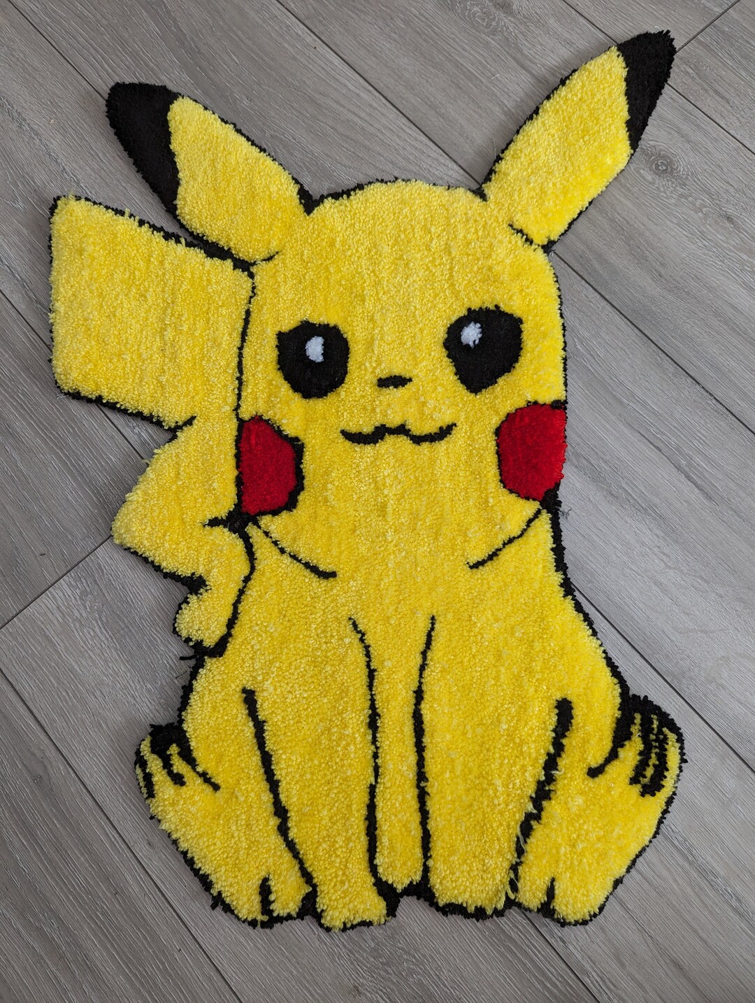Handmade Tufted Pikachu Rug Etsy