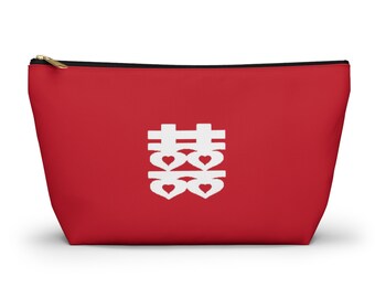 Asian Chinese wedding travel cosmetic pouch