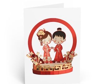 Asian wedding card