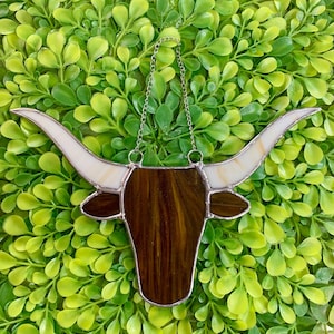 stained glass longhorn
