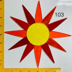 Pre-cut stained glass sun kits, more colors available