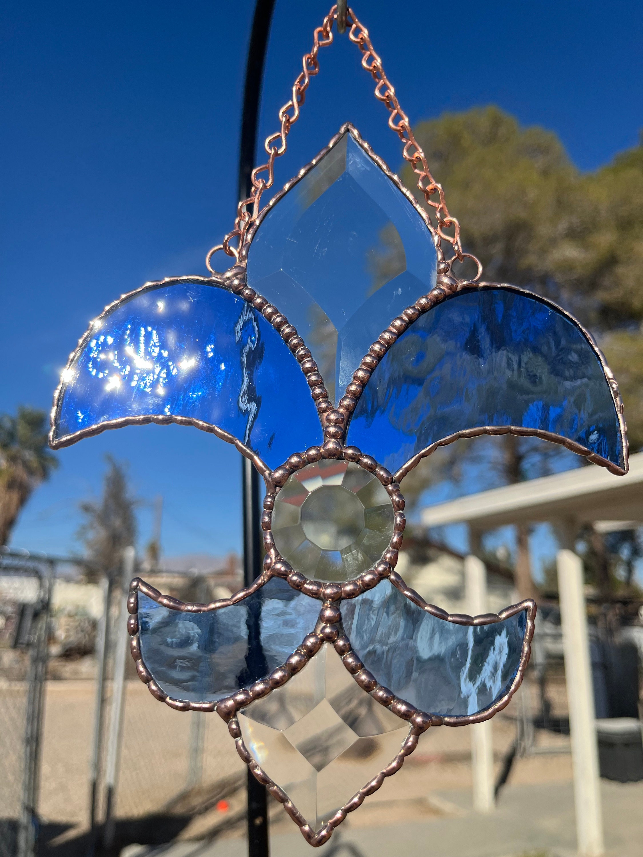 Stained Glass Fleurdelis Suncatcher Etsy