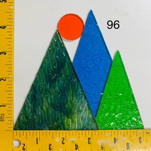 Pre-cut stained glass mountain kits, more colors