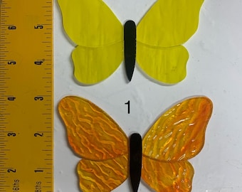 2 Pre-cut stained glass butterfly kits