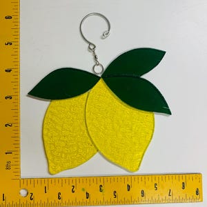 Pre-cut stained glass lemon sun catcher kit