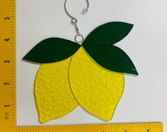 Pre-cut stained glass lemon sun catcher kit