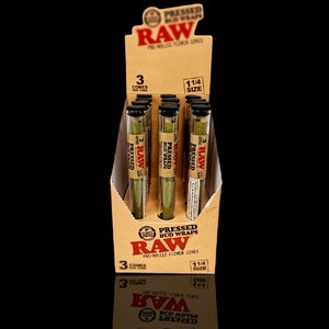 RAW Pressed Bud Wraps Pre-Rolled Flower Cones