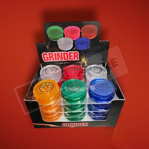 3 Piece Plastic Magnetic Grinder • Variety Colors • High Quality