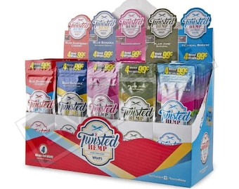 Twisted Hemp Wraps • Variety of flavors