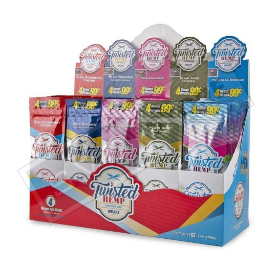 Twisted Hemp Wraps • Variety of flavors