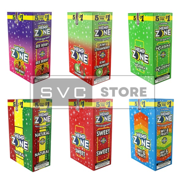 Hemp Zone Hemp Wraps • Variety • Pack or Box