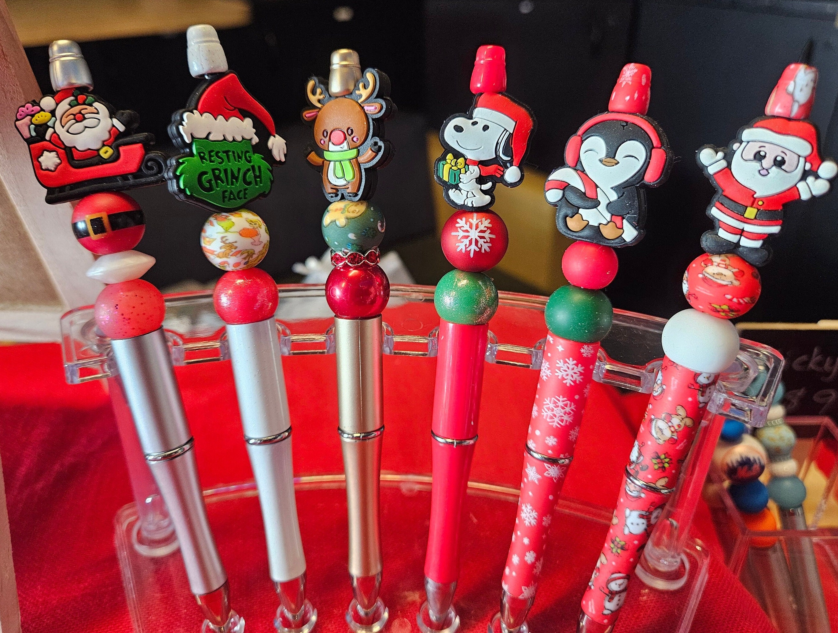 Silicone Beaded Pen, Customized Silicone Pen, Cute Work Pens