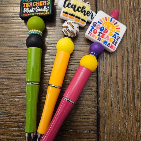 Teacher Hand-Beaded Pen | Teacher pen | Tools for teachers | Gifts for Teachers | Teacher Appreciation Week Gifts