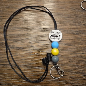 Cordón de crucero con cuentas hecho a mano, soporte de llave único, collar de cordón lindo, regalo de vacaciones, accesorio de crucero