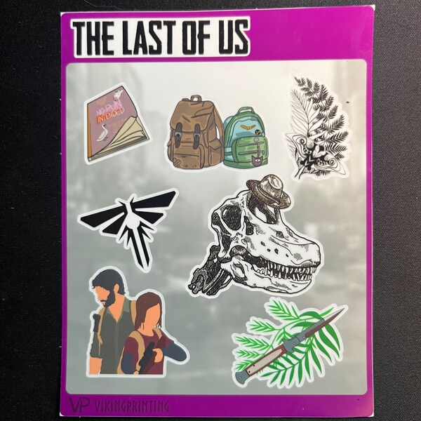 Last of Us Sticker Sheet: Survive & Thrive with Iconic Designs!