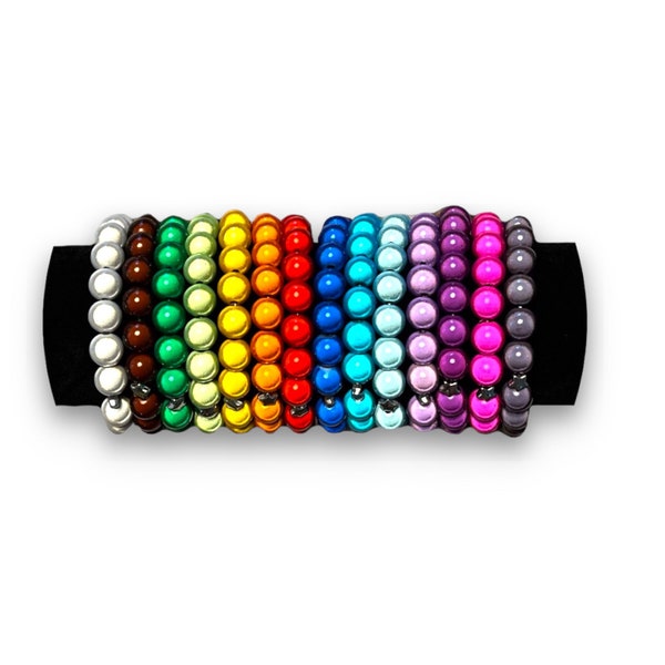 Kollektion “SINGLE COLOR M“ • Miracle Beads Armbänder aus wunderschön leuchtenden 3D Perlen