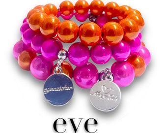 PINK MEETS ORANGE • Miracle Beads Armbänder aus wunderschön leuchtenden 3D Perlen