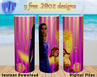 Wish Tumbler, Train 20oz Design, kids Sublimation png, Straight and Tapered wrap, Free 20oz Designs