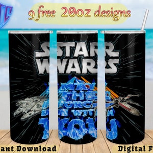 Star Wars tumbler,  20oz Design, kids Sublimation png, Straight and Tapered wrap, Free designs, Skinny png Design