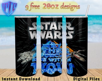 Star Wars tumbler,  20oz Design, kids Sublimation png, Straight and Tapered wrap, Free designs, Skinny png Design