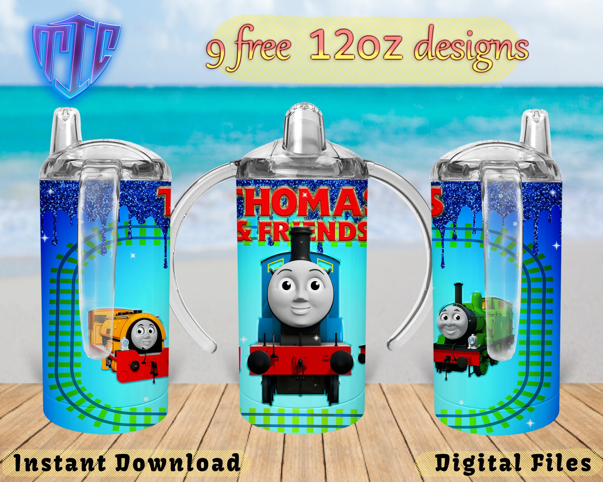 personalized train water bottle • christmas gift • school lunch water  bottle • choo choo train birthday gift