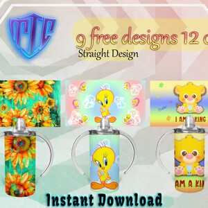 Toy Story Sippy 300 ml design, sublimeringsmuggdesign, barnmuggdesign, omslag 300 ml PNG-design, gratis 300 ml designer. bild 5