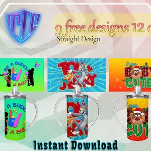 Toy Story Sippy 300 ml design, sublimeringsmuggdesign, barnmuggdesign, omslag 300 ml PNG-design, gratis 300 ml designer. bild 3