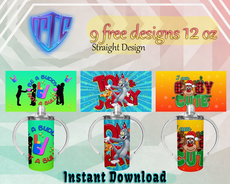 Toy Story Sippy 300 ml design, sublimeringsmuggdesign, barnmuggdesign, omslag 300 ml PNG-design, gratis 300 ml designer. bild 3