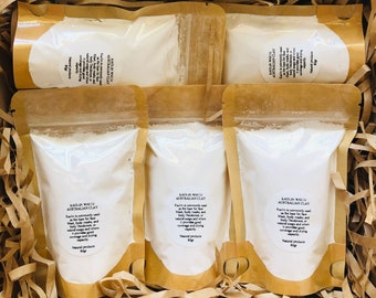 5 Packs Kaolin White Australian Clay For Sensitive Skins/Natural Product/Organic Clay.