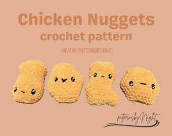 Chicken Nuggets - Crochet *PATTERN ONLY*