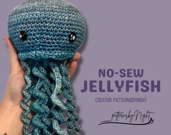 No-Sew Jellyfish - Crochet *Pattern ONLY*