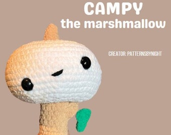Campy the Marshmallow - CROCHET PATTERN *ONLY*