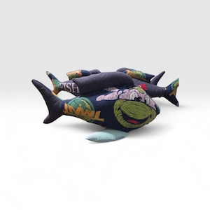 Handmade Memory FISH Keepsake Made from loved one's clothes. Gift for loss .