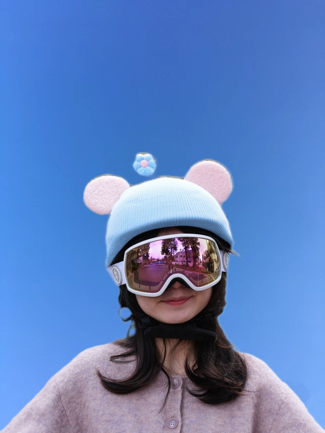 Ski Helmet Cover Cute Cartoon Single and Double Board Helmet Etsy