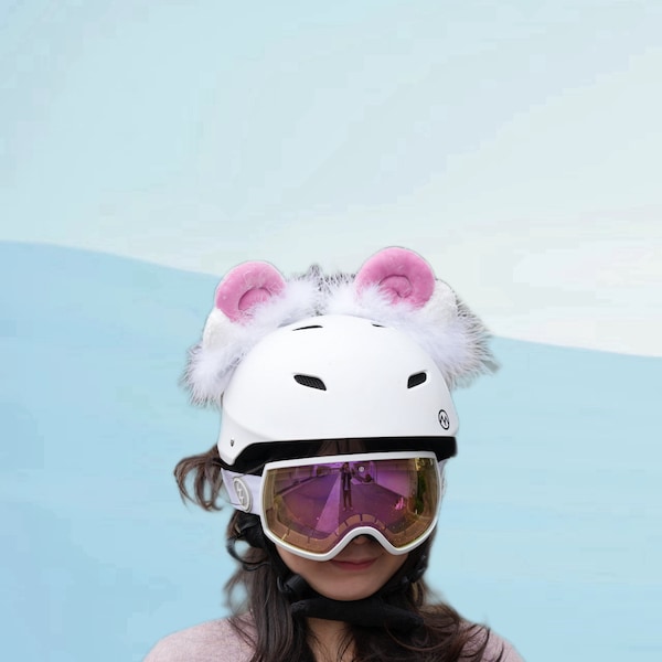 Motorcycle Helmet Bear Ears Etsy