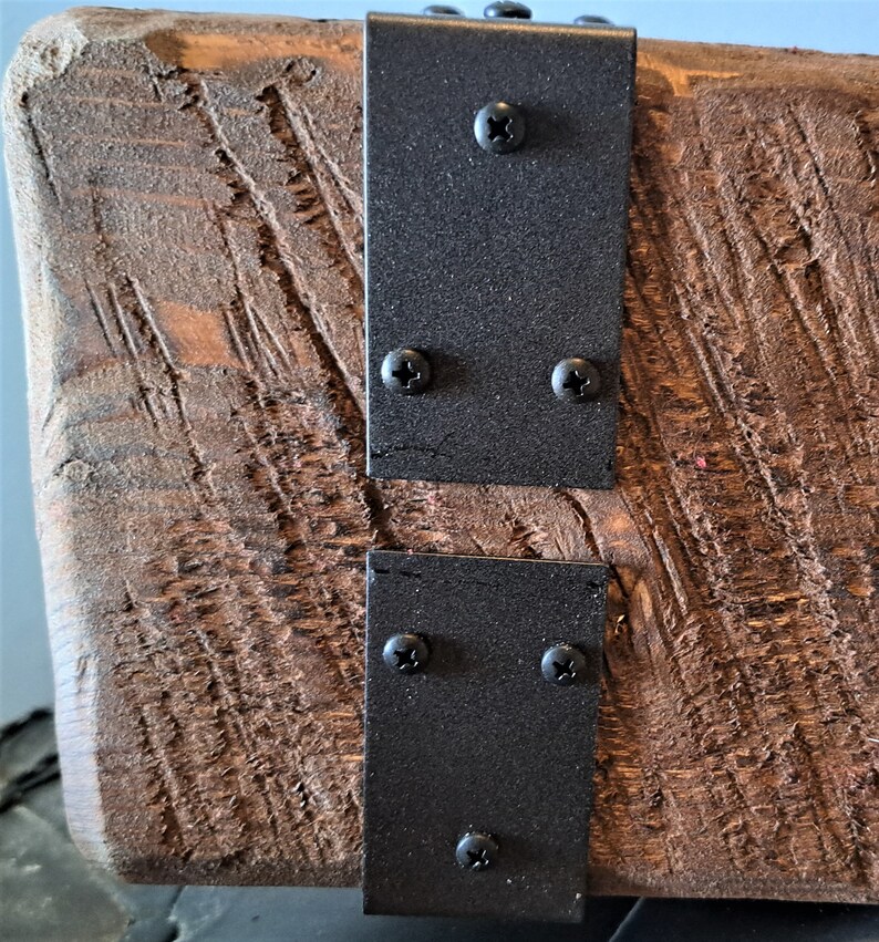 Wrap Around Black Metal Corner Brackets for Fireplace Mantel Etsy