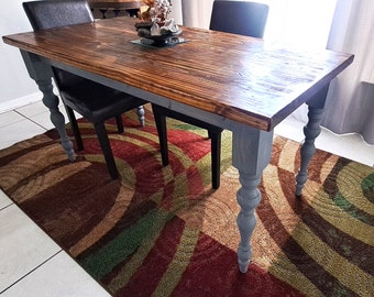 Mesa de pino de granja sin terminar o terminada Toscana País Hecho a medida Tamaño y color Madera maciza Cocina Comedor Teñido o sin teñir