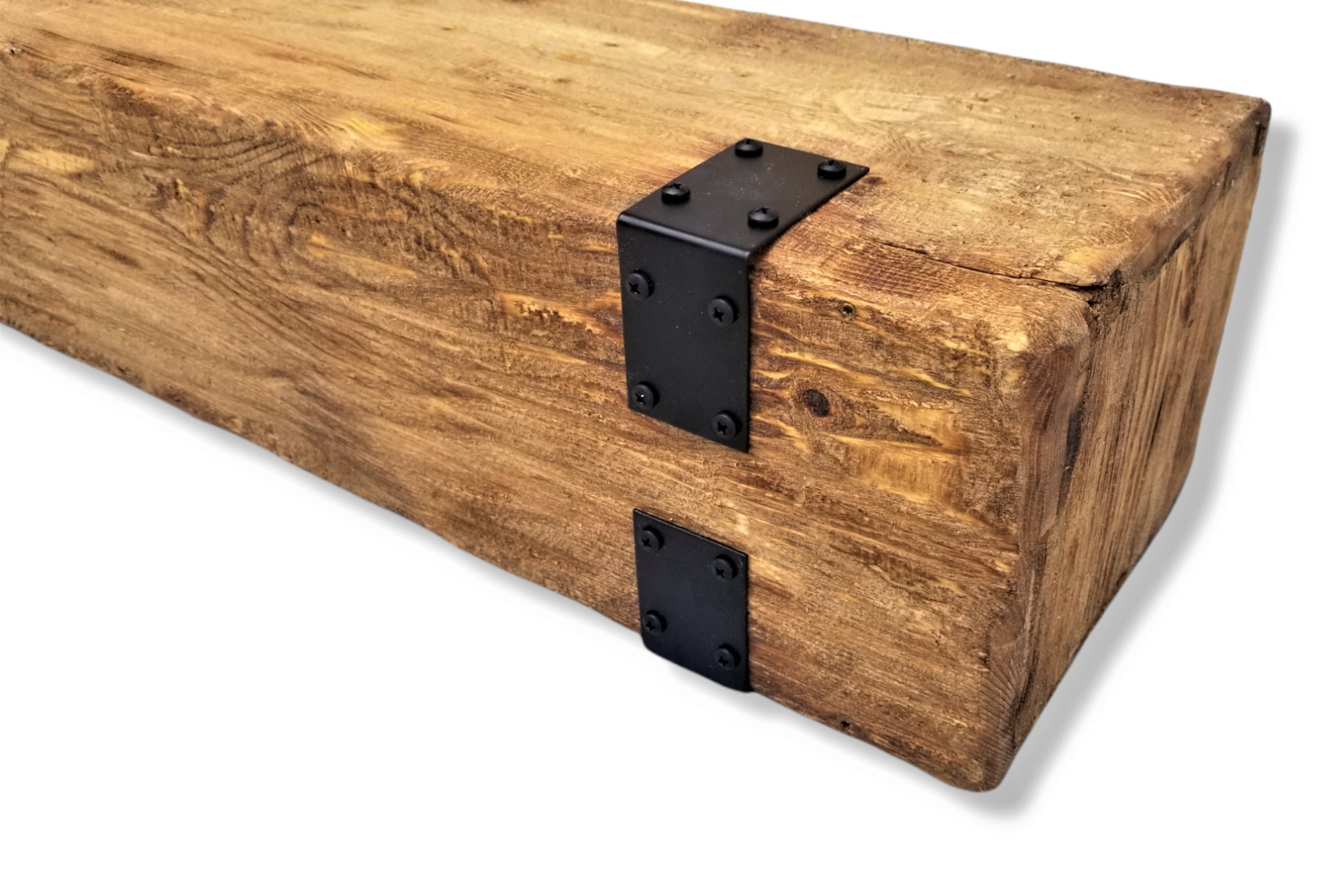 Wrap Around Black Metal Corner Brackets for Fireplace Mantel Etsy