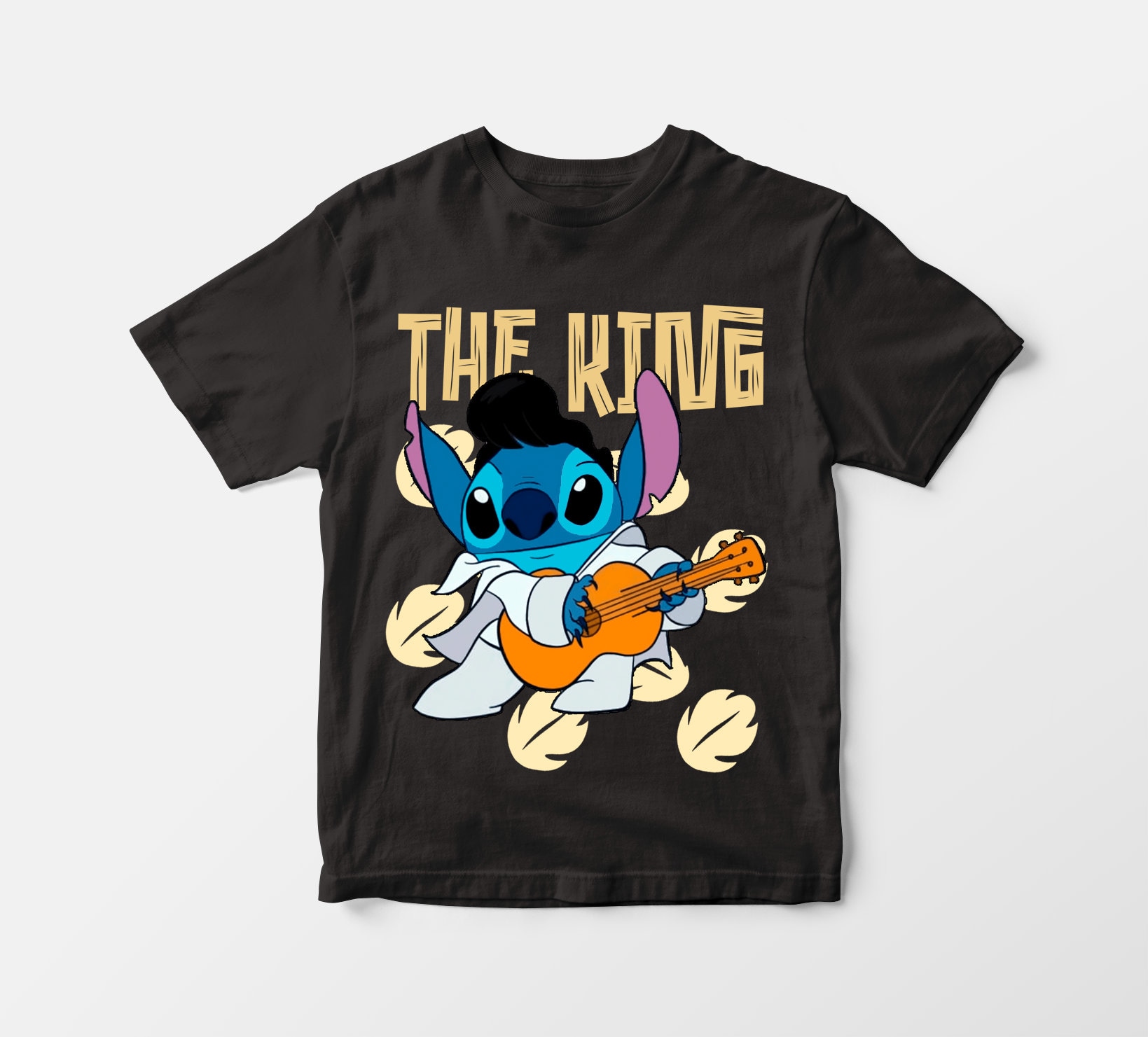 Stitch Elvis Cotton T-shirt - Etsy
