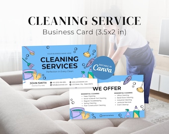Professional Commercial Cleaning Business Card Template, Modern branding Marketing Promotional Cleaner Services, attractive Clean Design