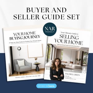 Real Estate Seller Guide and Home Buyer Guide Bundle, NAR Settlement, Real Estate Marketing, Buyer Agent Commission, Listing Presentation