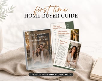 First Time Home Buyer Guide Canva Template, Real Estate Agent Buyer Packet, Editable Buyer Presentation, Realtor Marketing, US Letter