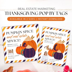 Fall Pop-By Realtor, Referrals Pop-By, Real Estate Marketing, Past Client Touch Point, Marketing Pop-By, Fall Pop-B, Real Estate Pop-By
